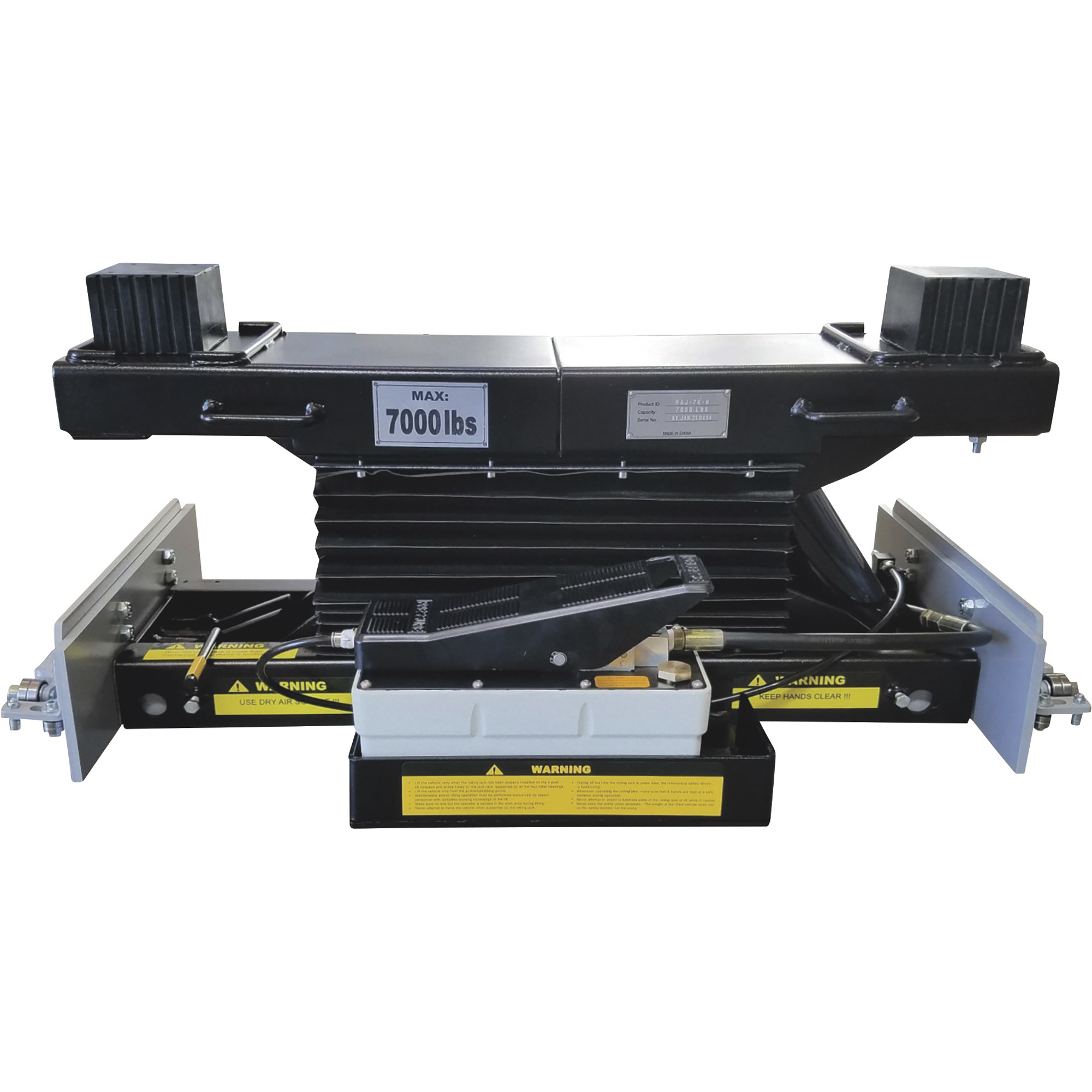 Ideal High-Mount Rolling Air Jack, 7000-Lb. Capacity, Model# RAJ-7K-H